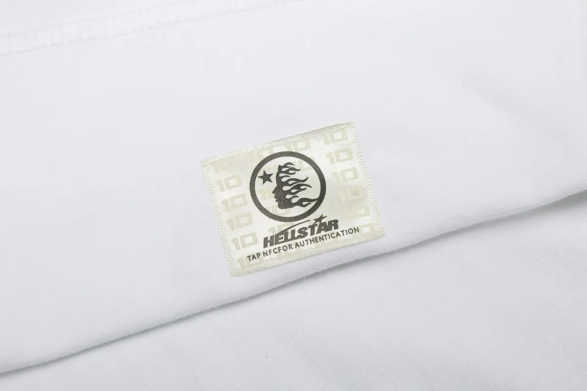 6671# P116 Hellstar American fashion high street pure cotton loose short-sleeved T-shirt Color: White Black Gray Size: S M L XL