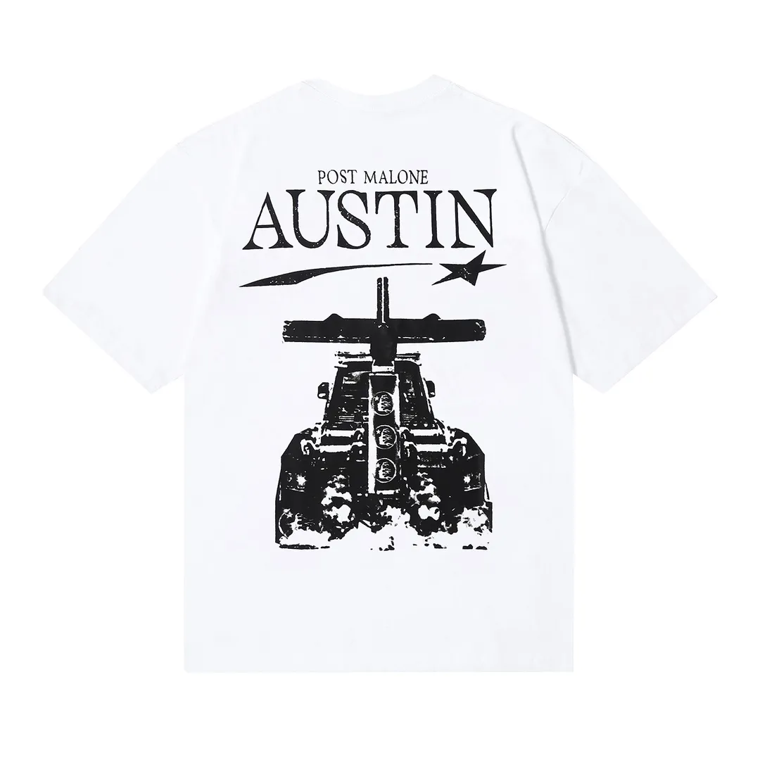 6612# P116 Hellstar short-sleeved Hellstar Rapper star fashion brand American fashion print high street retro T-shirt Color: White Apricot Black Size: S M L XL