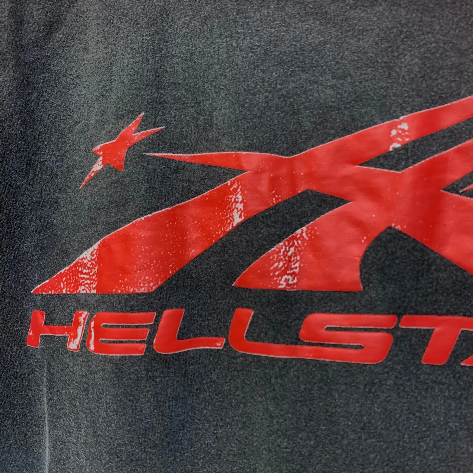 P126 Custom Cut and sew garment in Los Angeles. Dyed and potassium sprayed with jumbo screen print. Fits slightly oversized. Gentle wash tumble dry. Dry clean preferred Newly popular Hellstar short-sleeved T-shirt!  Standard beauty and trendy workmanship, original customization (fabric, pattern, printing, hang tag, main mark, etc.), exaggerated style, explosive style, dare to break through tradition, bring adventurous new fashion experience!  YoungBoy, the most popular rapper in the youth circle, has shot a lot of models for him, and celebrities such as Dababy and Swae Lee frequently get dressed!  color: Vintage Black (washed black)
