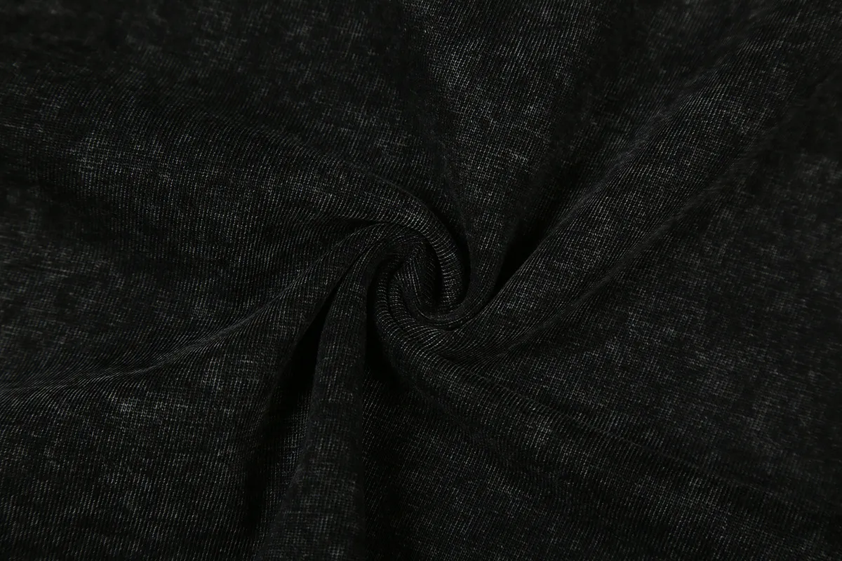 7730# P124 Washed Hellstar Hellstar ins same style retro printed tops for men and women, casual and trendy pure cotton washed short-sleeved T-shirt Color: Black Size: S M L XL