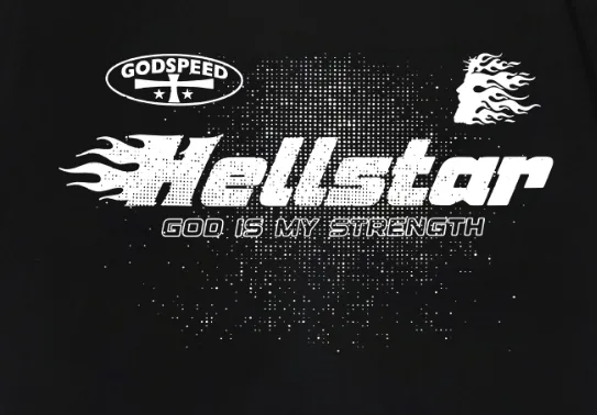 6770# P112 Hellstar American fashion high street pure cotton loose short-sleeved T-shirt Color: White Black Size: S M L XL