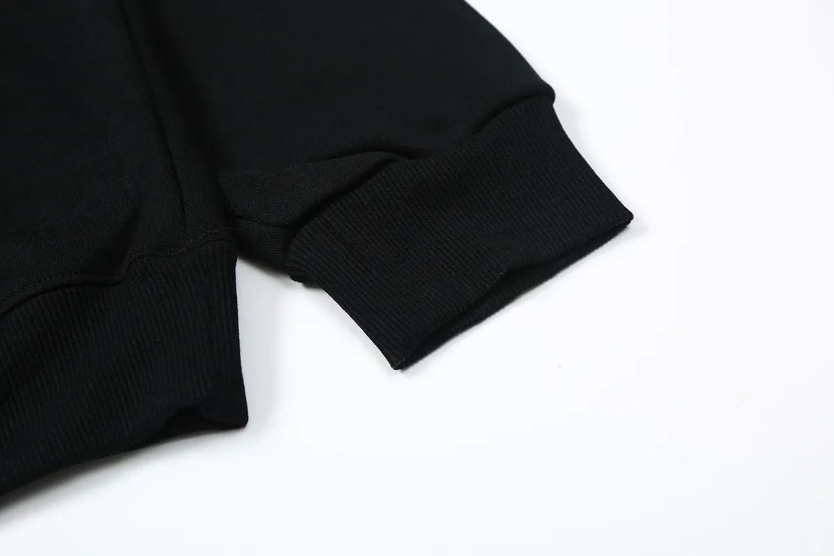 9916# P196 Ins American hip-hop trendy brand hellstar letter printed high street loose hooded pullover sweatshirt for men and women Color: Black White Size: S M L XL