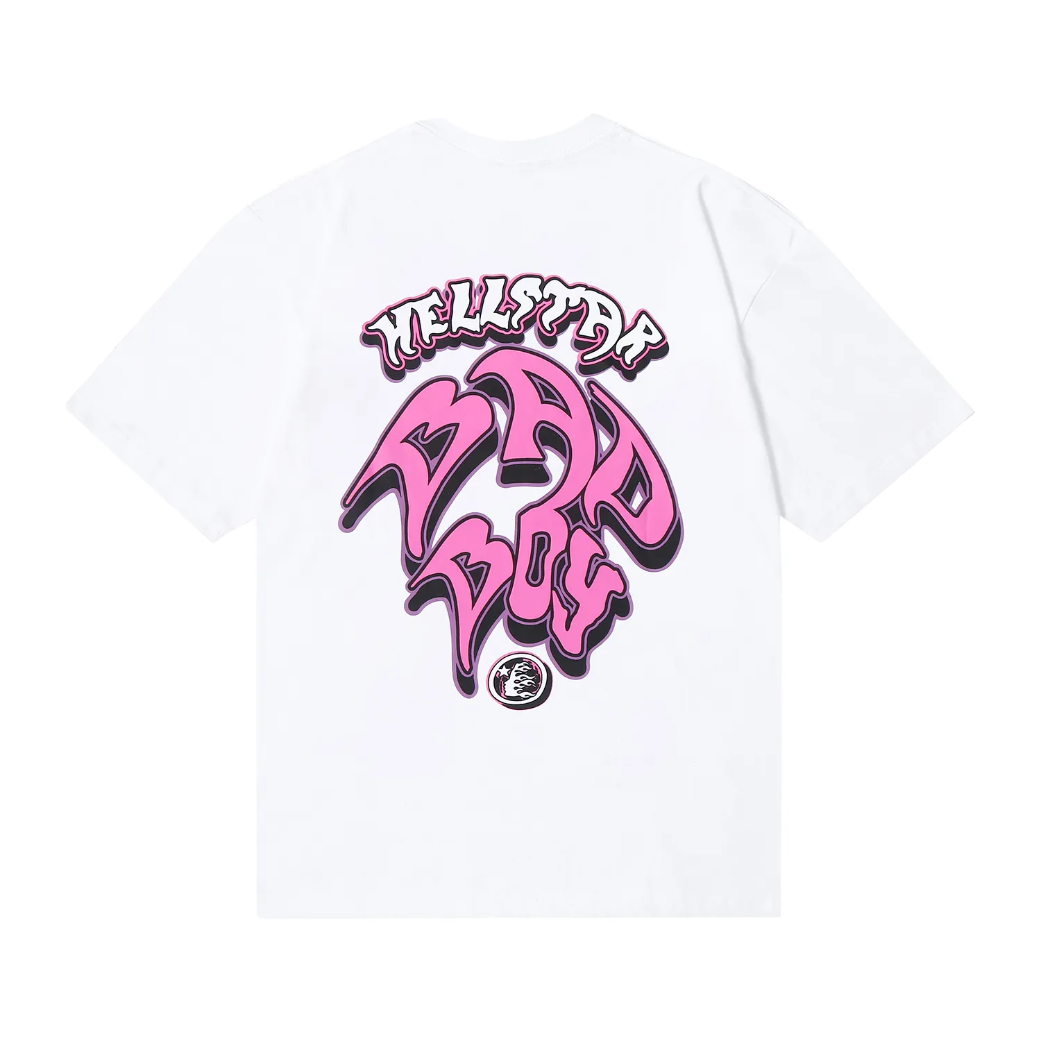 6611# P116 Hellstar Rodman vintage short-sleeved American street retro hip-hop oversize printed T-shirt Color: White Size: S M L XL