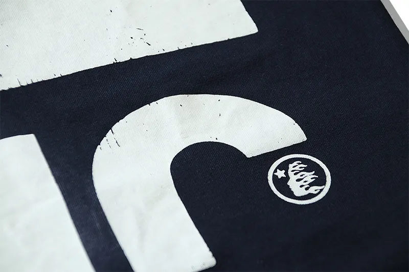 P126 Washed Black Real Shot Hellstar Hellstar Washed Retro Fashion Printed Short-Sleeved T-shirt Fabric: 250g 32 count fine cotton double yarn pure cotton Color: Washed Black Size: S M L XL