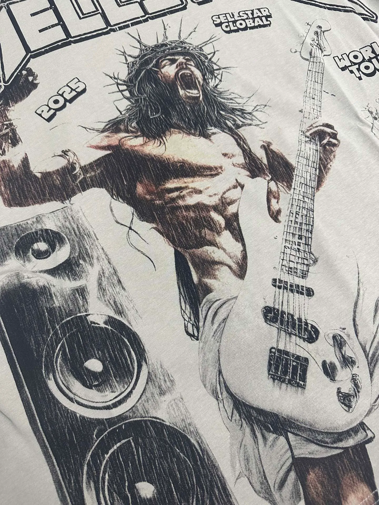 P108 779#grass gray I Real stock (new model) Hellstar cross-border European and American style, street fashion brand pure cotton T-shirt Fabric (fabric): 32 pieces of 240g heavy combed double yarn pure cotton Size (size): S-M- L- X L Color (colour): Grass Gray