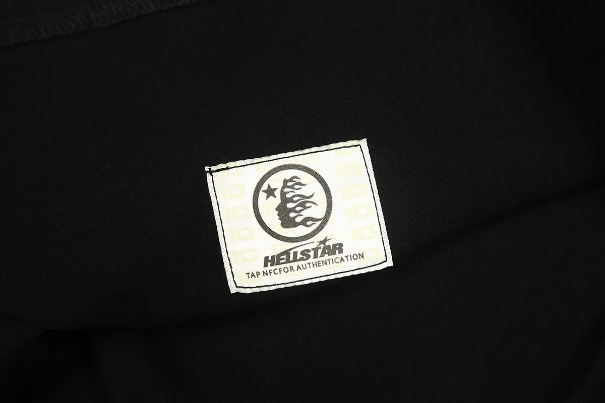 6698# P116 Hellstar American fashion high street pure cotton loose short-sleeved T-shirt Color: White Black Size: S M L XL