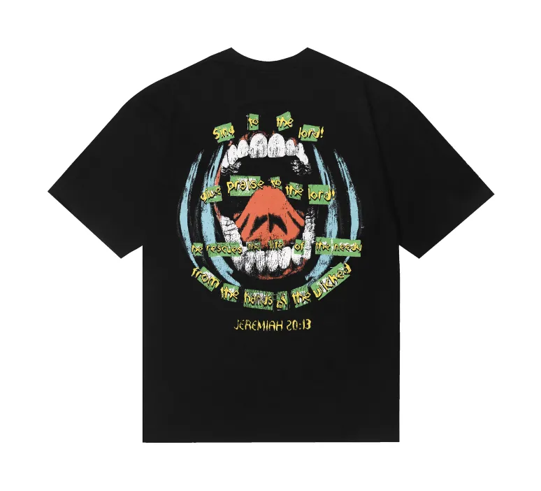 6775# P116 Hellstar American fashion high street pure cotton loose short-sleeved T-shirt Color: Black Dark Coffee Size: S M L XL