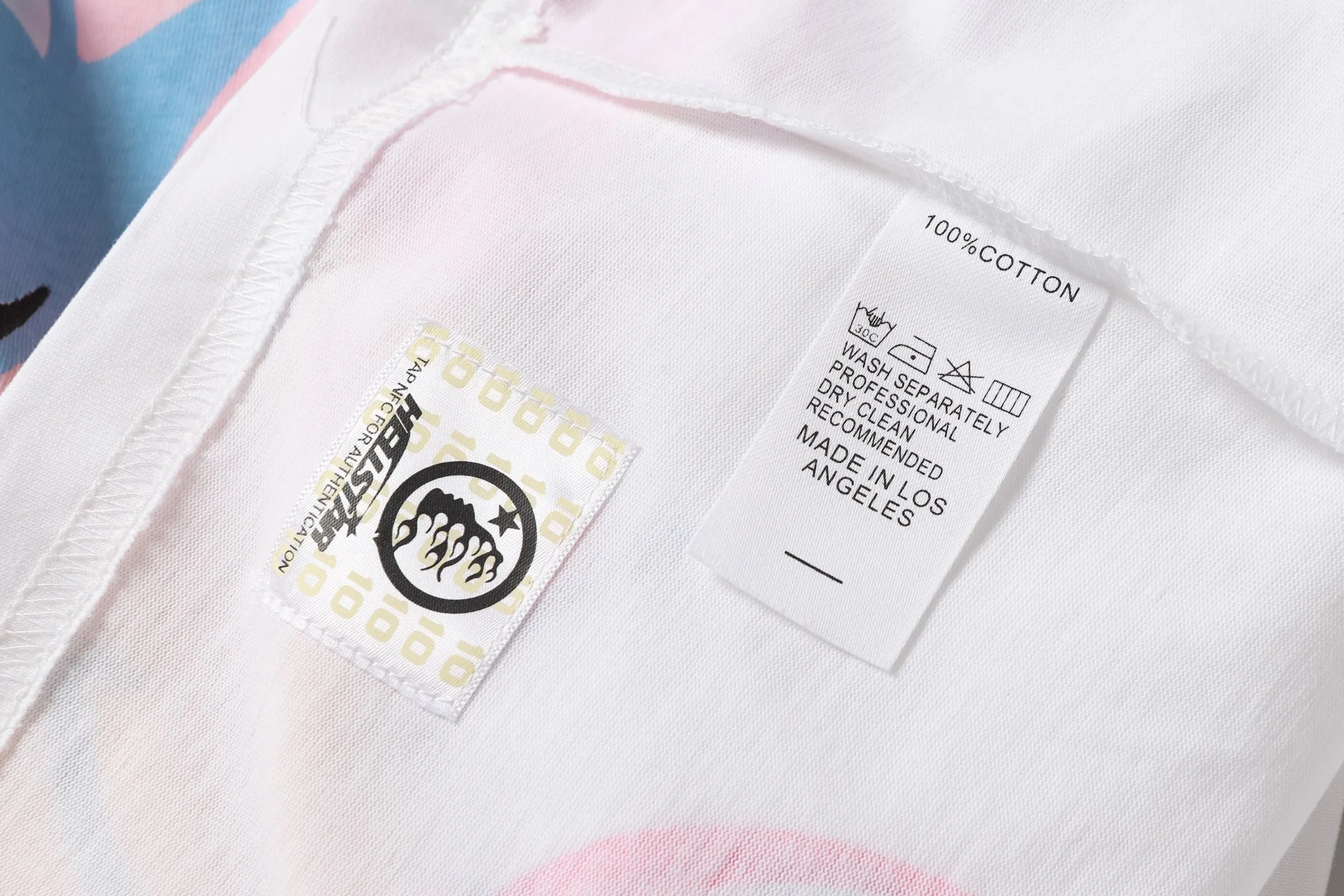P108 Real-stock Hellstar Cross-border European and American style, street fashion brand pure cotton T-shirt Fabric (fabric): 32 counts of 240g heavy combed double yarn pure cotton Size (size): S-M- L- X L Color (colour): White 👉 👉 👉 👉