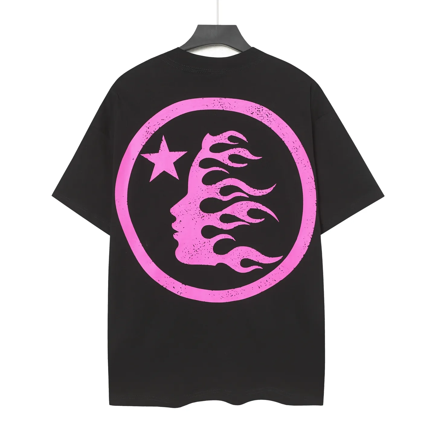 P116 Real-stock Hellstar Cross-border European and American style, street fashion brand pure cotton T-shirt Fabric (fabric): 32 pieces of 240g heavy combed double yarn pure cotton Size (size): S-M- L- X L Color (colour): black