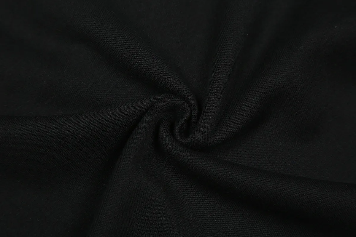 1121# P150 Hellstar pure cotton terry 350g printed casual shorts Color: Black Size: S M L XL