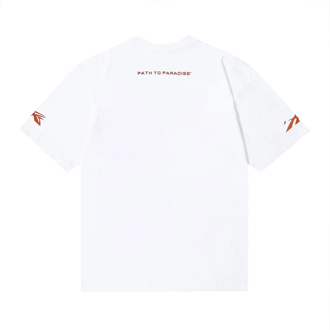 6649# P112 Hellstar American fashion high street pure cotton loose short-sleeved T-shirt Color: White Black Size: S M L XL
