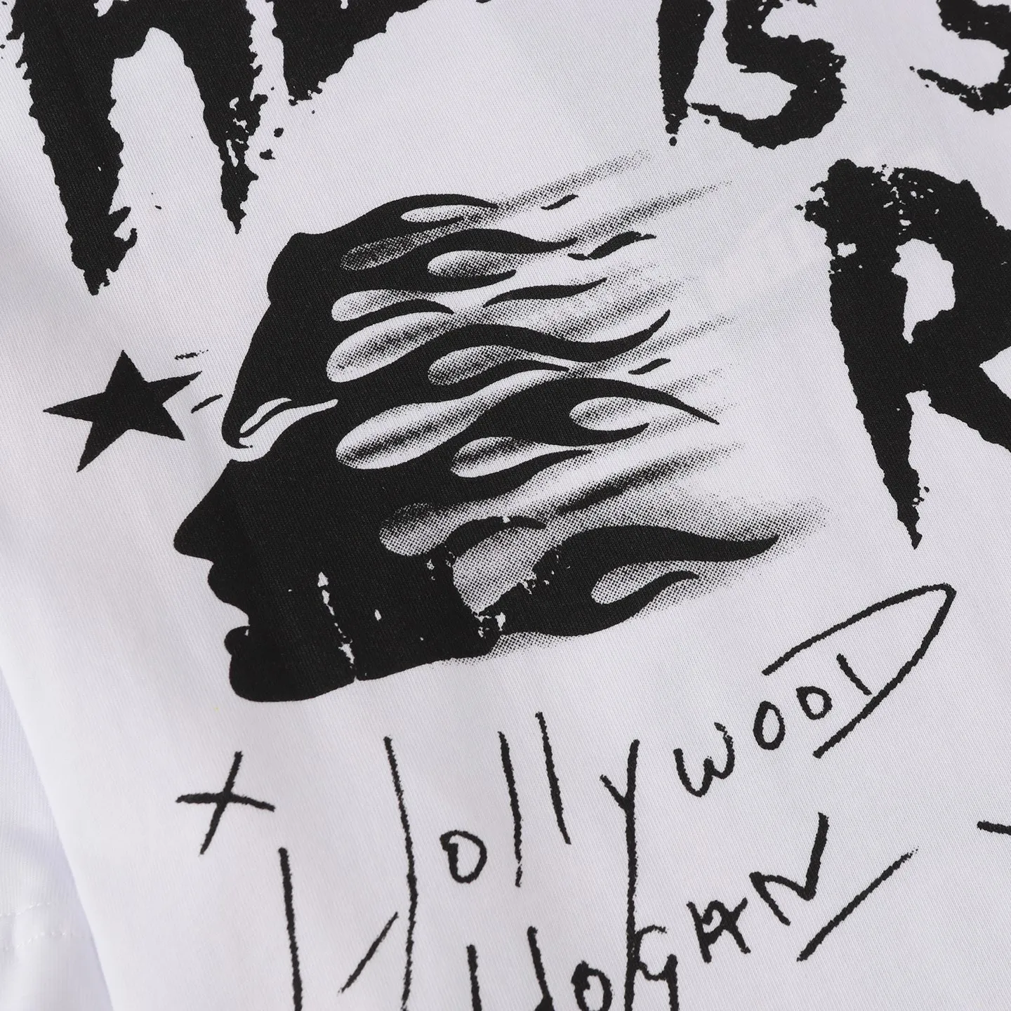 P108 Real-stock Hellstar Cross-border European and American style, street fashion brand pure cotton T-shirt Fabric (fabric): 32 pieces of 240g heavy combed double yarn pure cotton Size (size): S-M- L- X L Color (colour): white