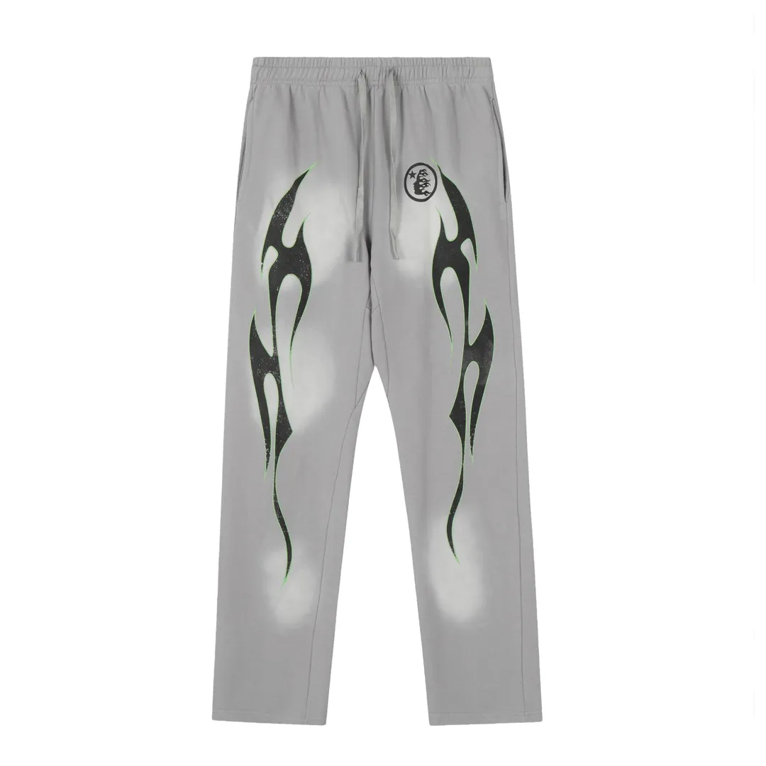 P210 Hellstar Studios washed distressed terry sweatpants color (color): gray Size (size): S, M, L, XL