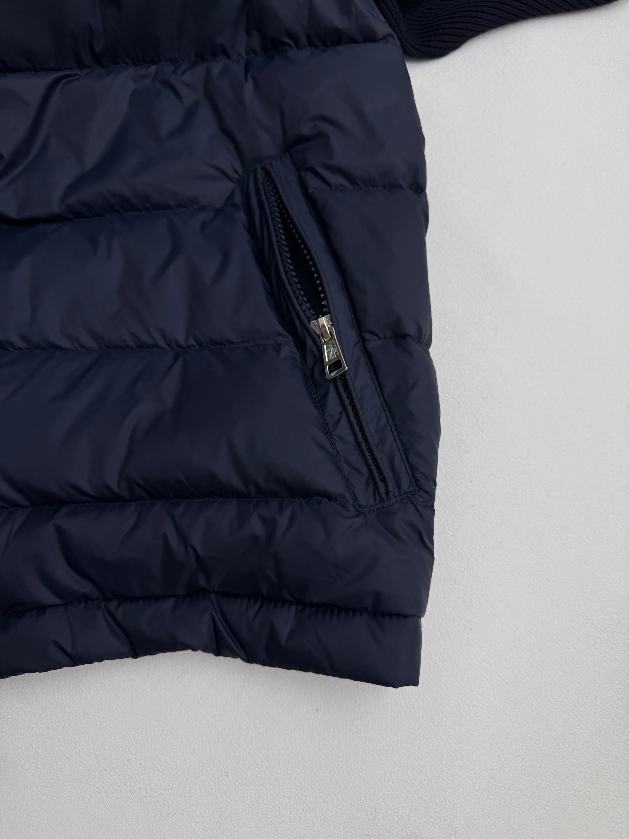 P690 Moncler wool knitted patchwork hooded down jacket 0/1/2/3/4