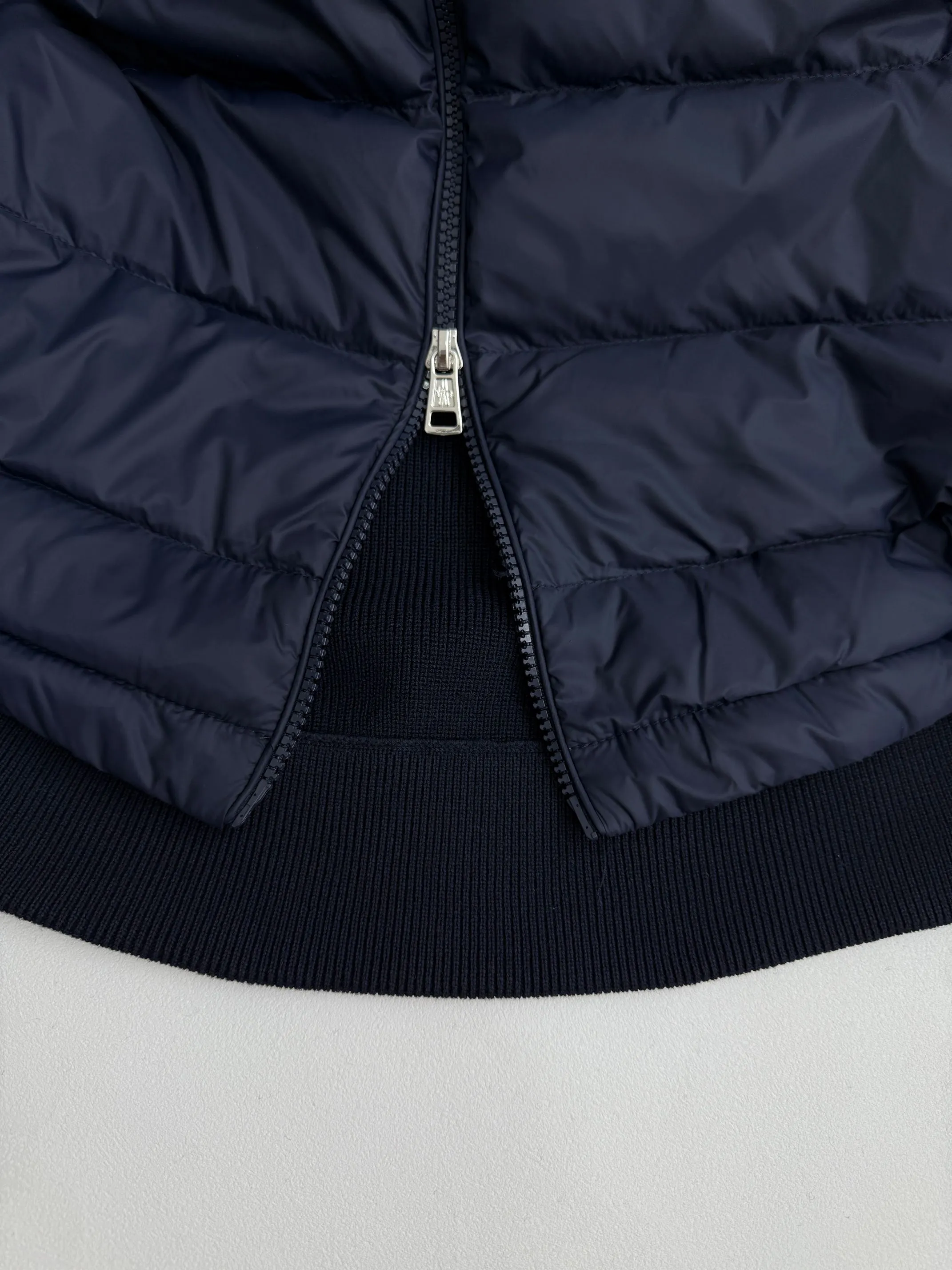 P690 Moncler wool knitted patchwork hooded down jacket 0/1/2/3/4