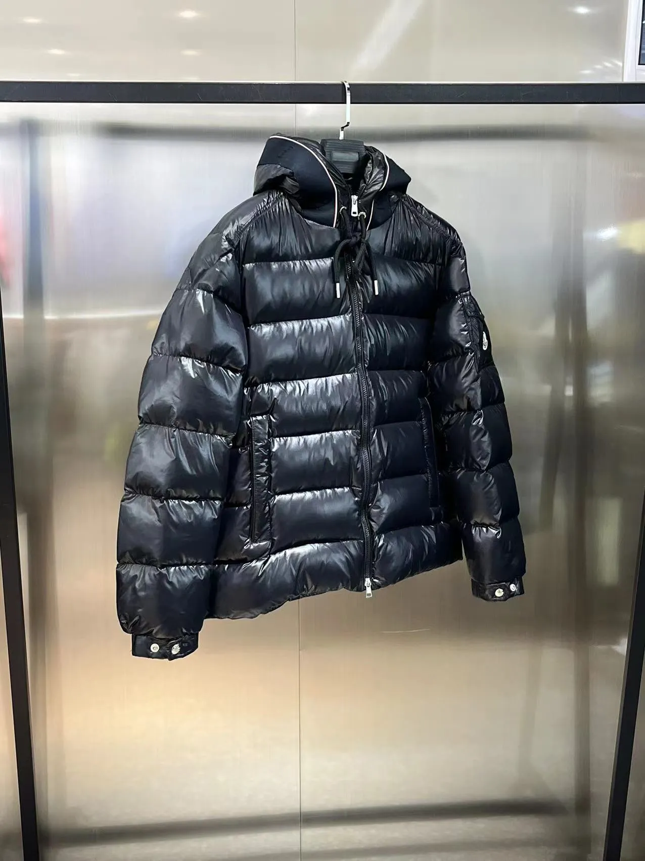 P800 🆕❤️2023🆕Moncler new Pavin short hooded down jacket, same style for men and women Color: black, white Size: 12345