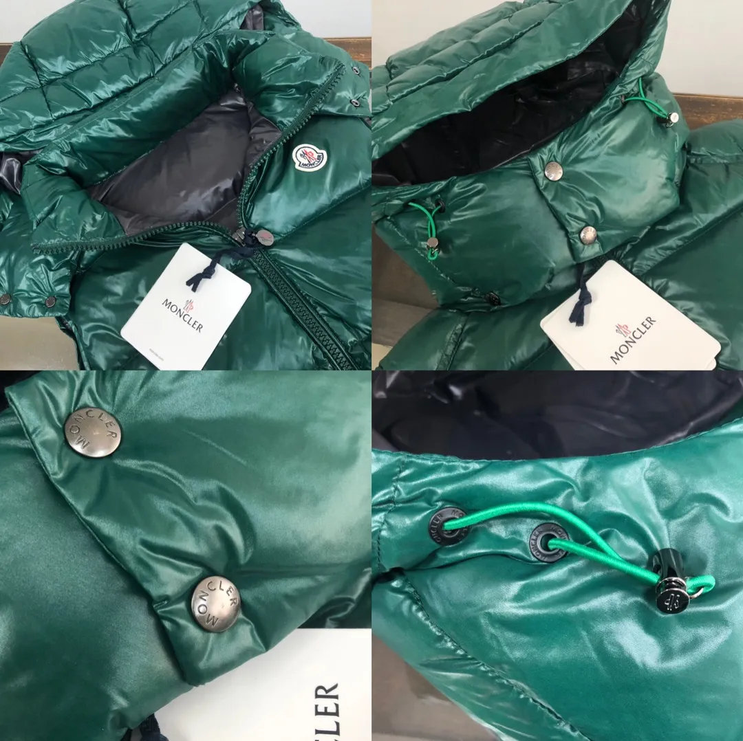 P680 MONCLER Latest Color Couple Style High Version Hooded Down Vest] Super popular item, made in a personalized street punk style, couple style high specification down vest jacket🔥 The hottest style at the moment🔥 Made of M's signature matte technical waterproof fabric, the fabric feels smooth and very textured, and is equipped with classic rectangular quilting to ensure the even distribution of down inside, bringing the ultimate warm and comfortable wearing experience, and it is also very fashionable and stylish! It is filled with imported European standard 90% velvet, which can effectively lock in and collect heat. You can feel its plump state by looking at the actual pictures. It is quite light on the upper body and does not feel bloated at all! The quality is definitely at the same level as the same counter. Friends who have ultra-high standards and pursuit of quality are recommended to buy it now👇 Color: Orange, Maroon, Green, Black Size: 1 2 3 4 5