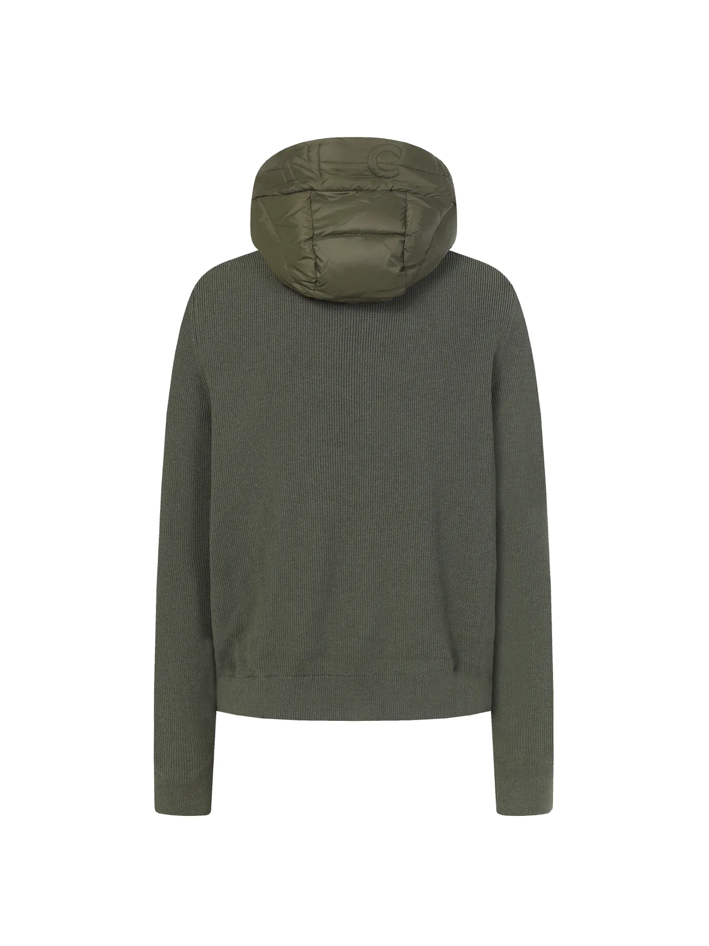 P680 MONCLER/Moncler autumn and winter men's padded wool zipper hooded letter knitted down jacket Made of wool Longue saison lining Longue saison front, filled with down Ribbed knit 12 needles Fine soft hood Zipper closure Pocket Logo quilting Logo patch Color: black/navy blue/green size: S/M/L/XL/XXL
