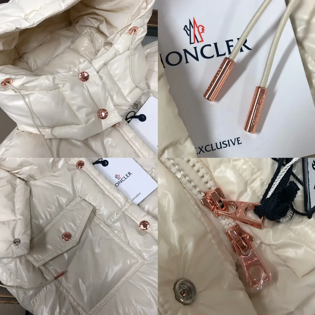 P900——————💛Women’s Moncler 25 autumn and winter latest product Pario women’s hooded down vest (hat🉑removable) Pario down vest cleverly uses shape and texture to show modern style. Made from functional super laque nylon fabric with a glossy finish. This hooded insulated piece features a double-snap closure for an asymmetrical shape. Trimmed with quilting in different sizes for a geometric feel. Color: black, off-white, rose red Size: 0-1-2 (SML)