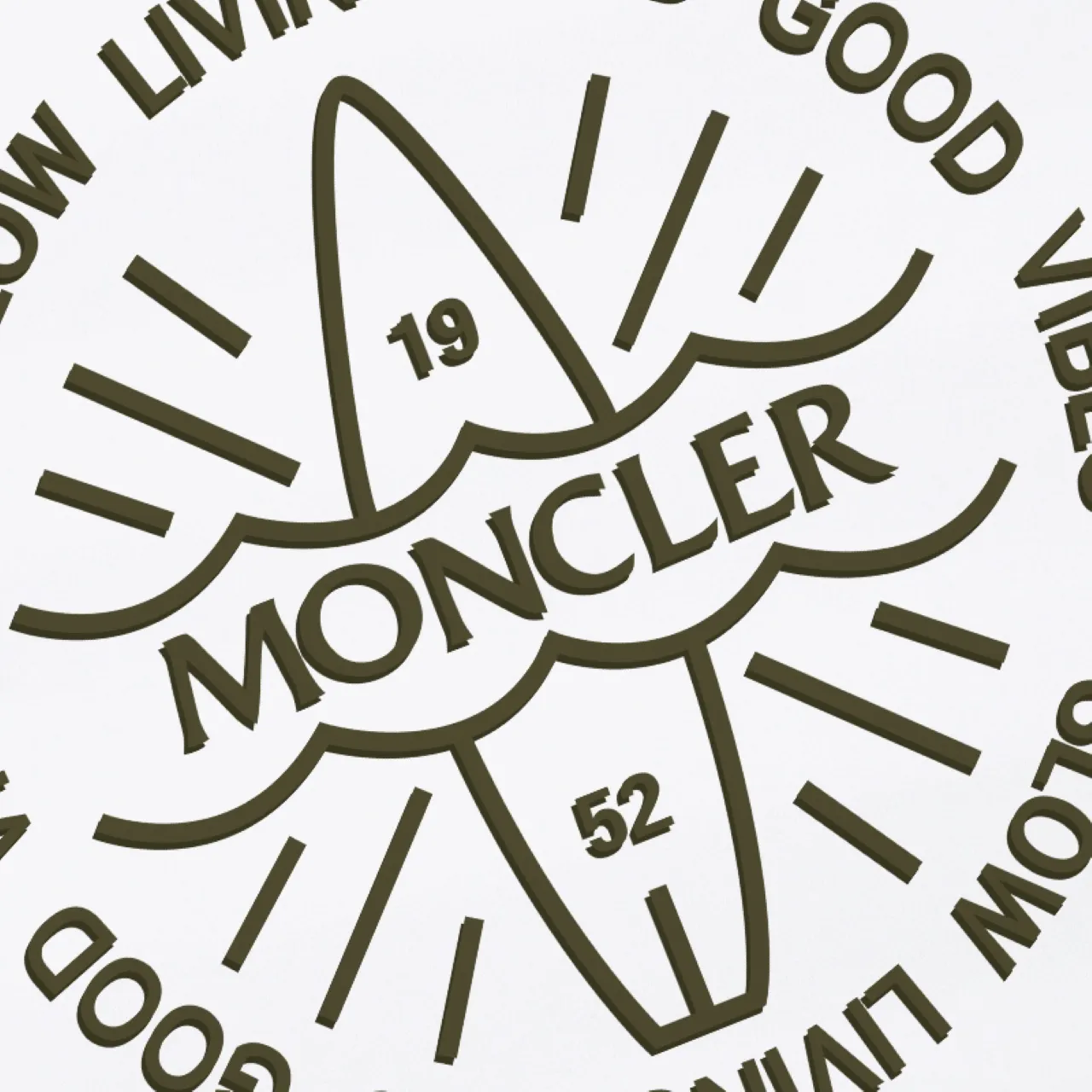 P270 Recommended model that will not be sold off the shelves, Moncler Mouth Mouth 480g velvet printed hooded sweatshirt, Australian velvet fabric is soft and comfortable, does not shrink, does not deform, does not pill) Original customized accessories Collar label Wash mark Hang tag Packaging (perfect details) Color White Black Size XS-L - Copy (69) - Copy - Copy
