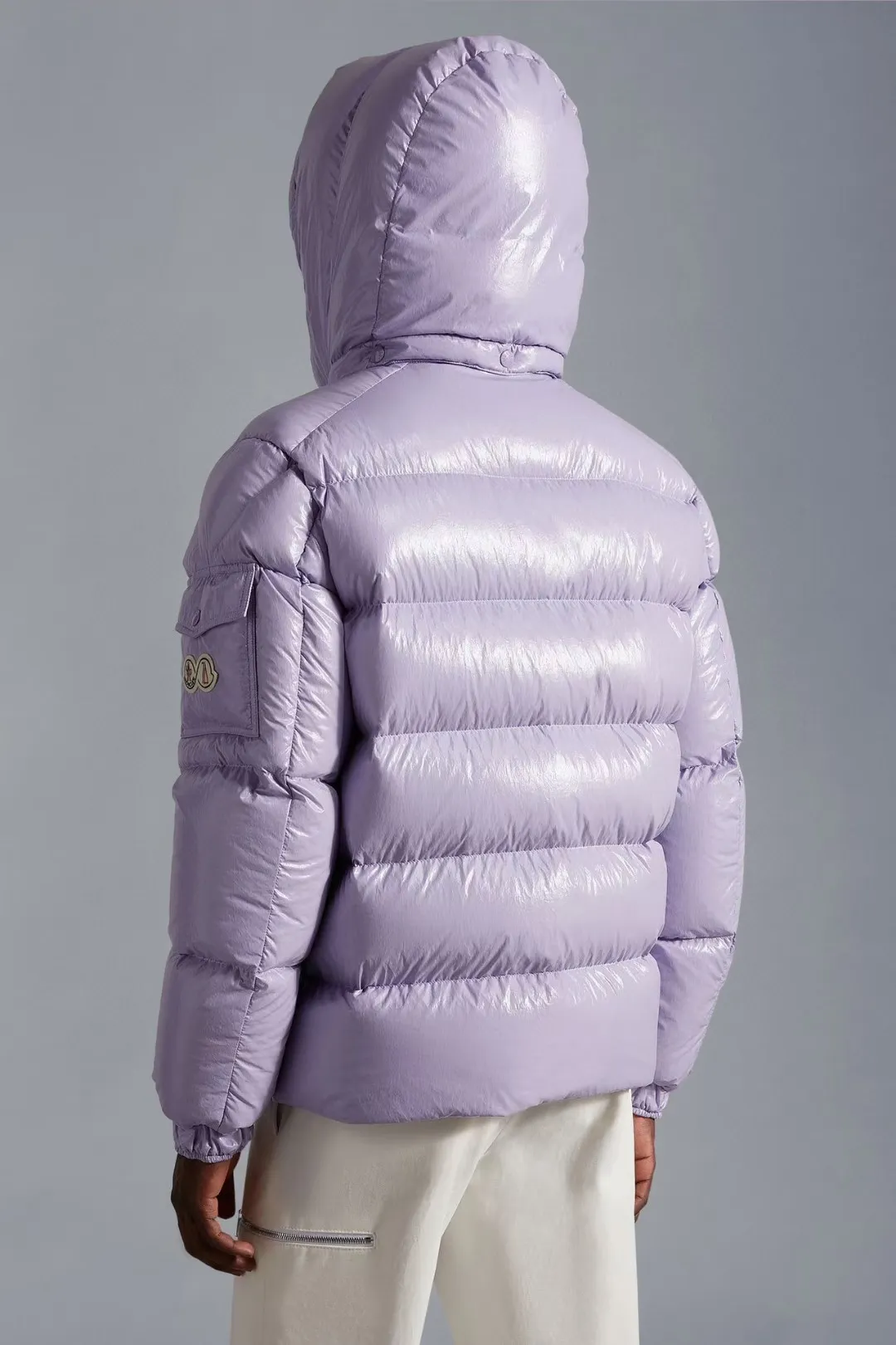 P800 Lavender Purple Moncler Maya 70 Short Down Jacket Couple Style Official Website Picture 1-5
