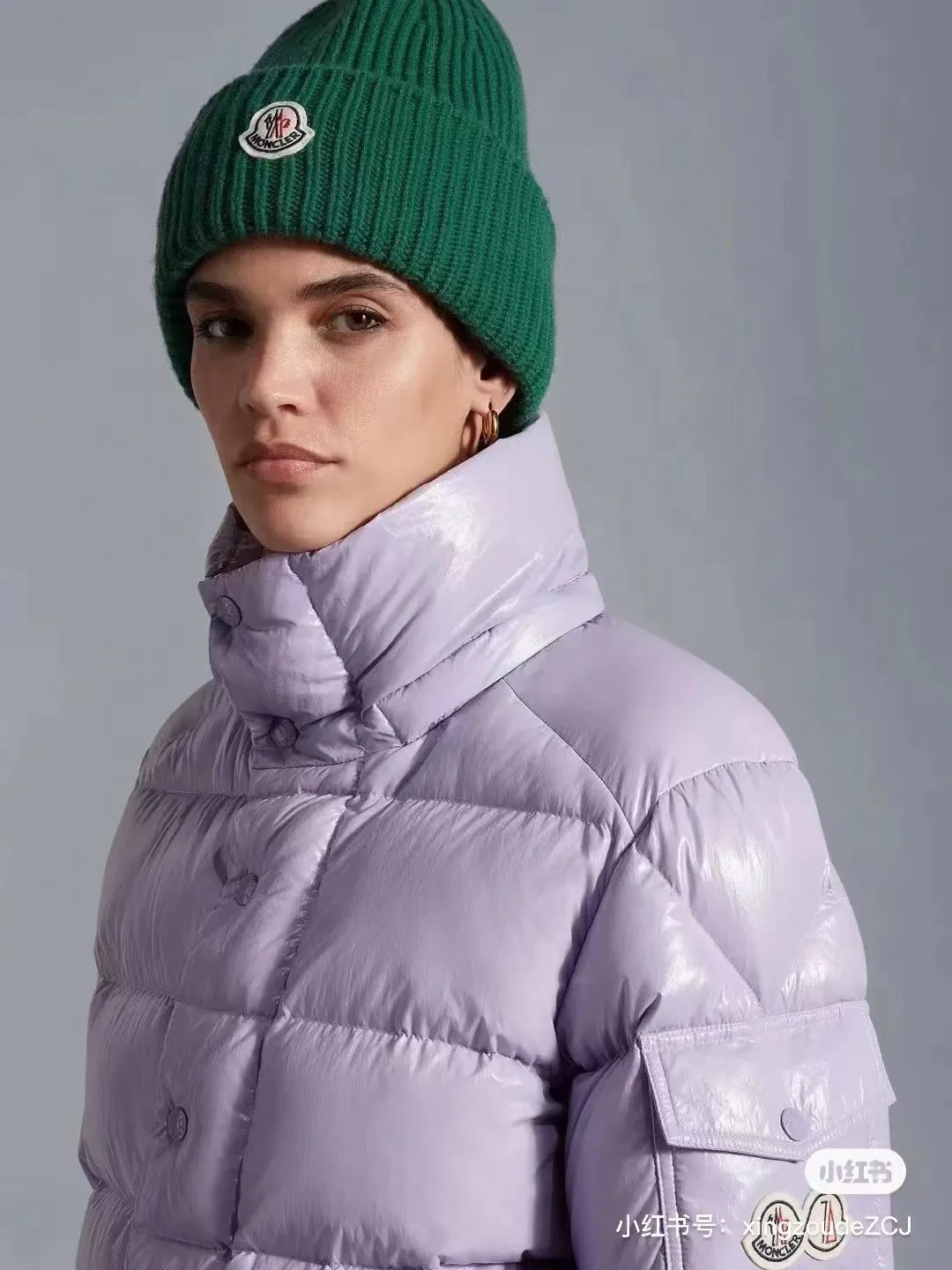 P800 Lavender Purple Moncler Maya 70 Short Down Jacket Couple Style Official Website Picture 1-5