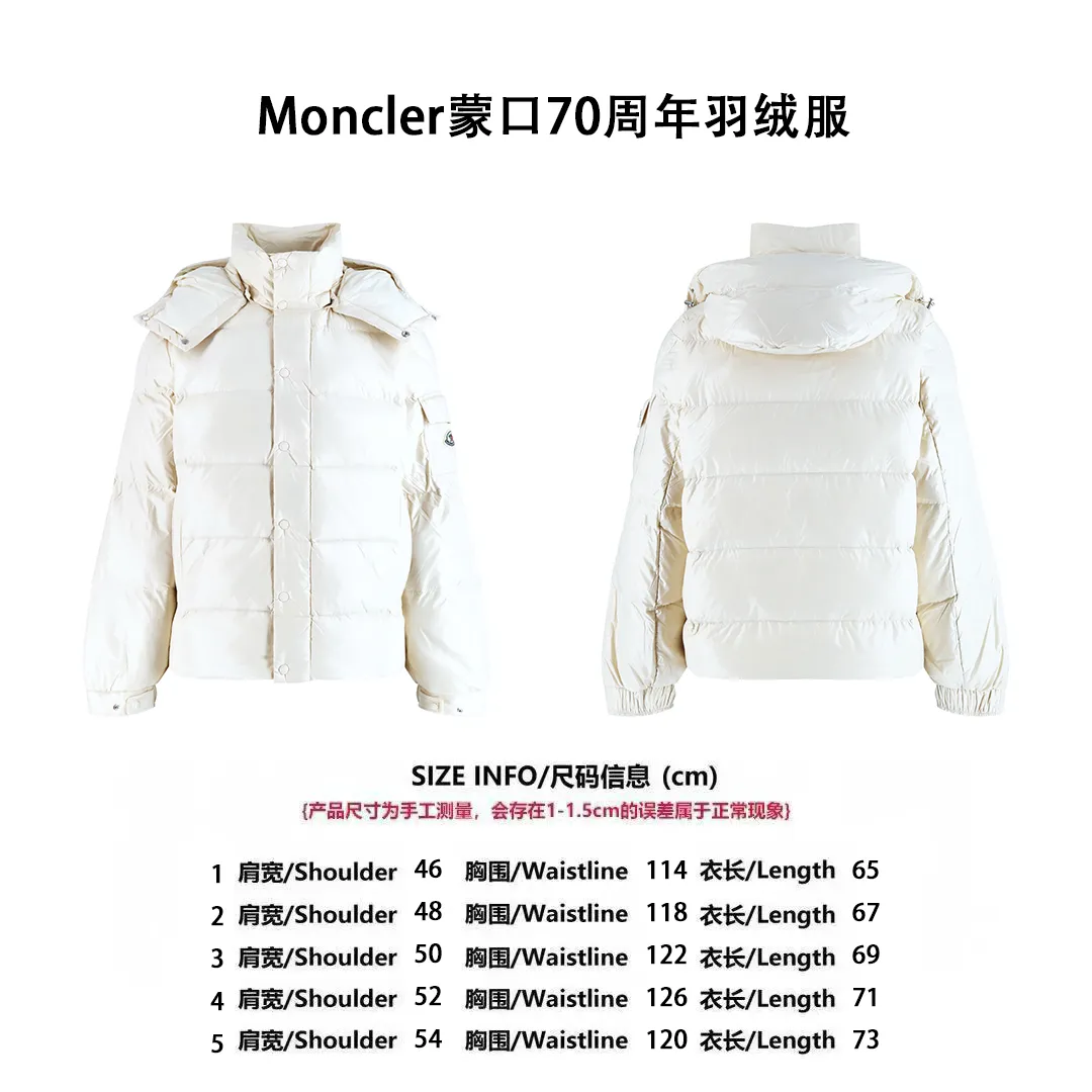 [Size Chart] Moncler 70th Anniversary Lacquered Down Jacket (off-white) P1110