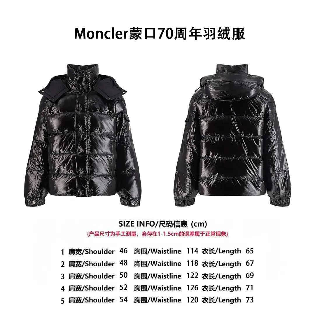 [Size Chart] Moncler 70th Anniversary Lacquered Down Jacket (Black) P1110