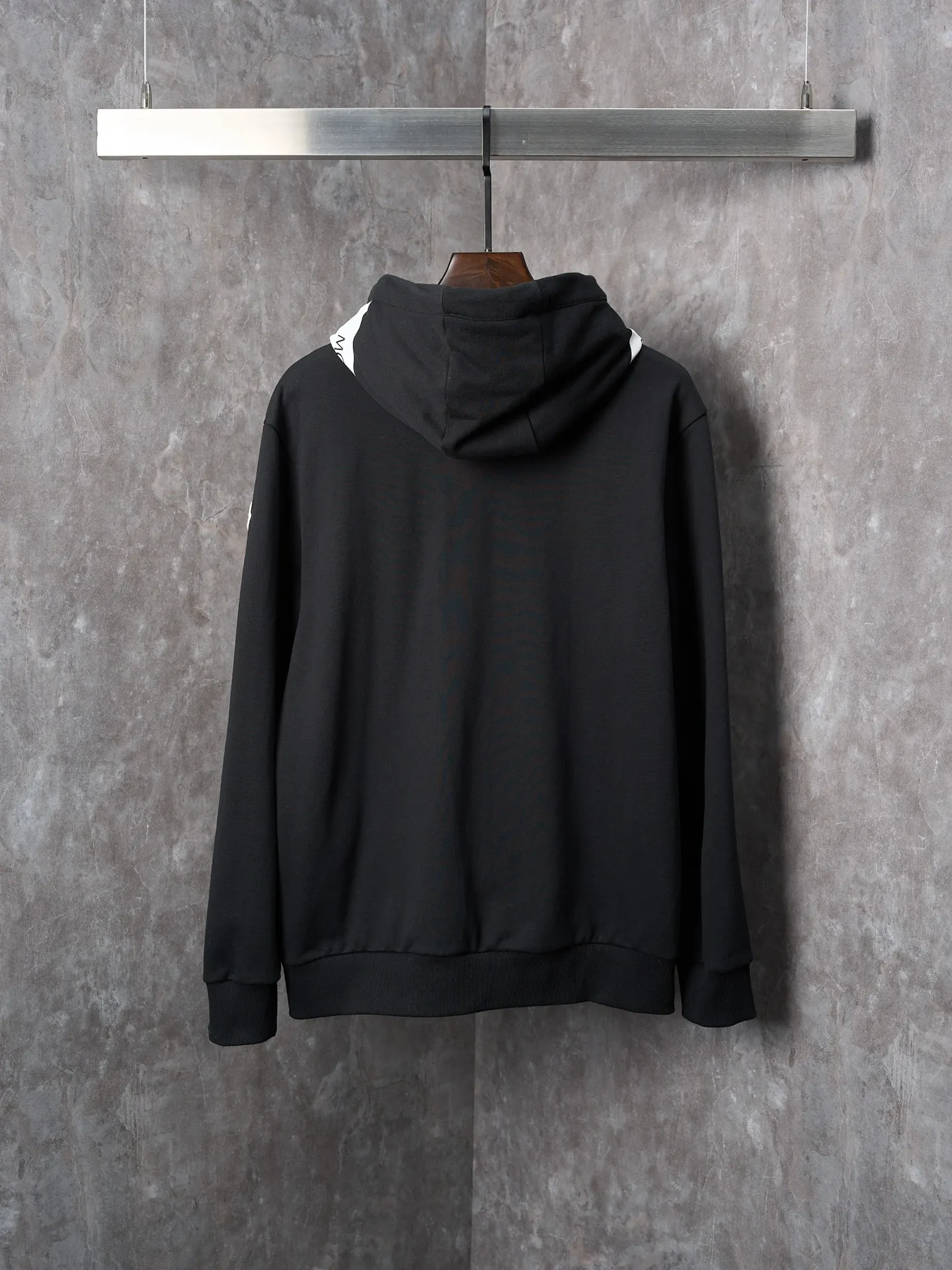 P490 Actual hanging auction] MONCLER/Mask printed logo cotton zipper hooded sweatshirt jacket [Ready stock] S M L XL