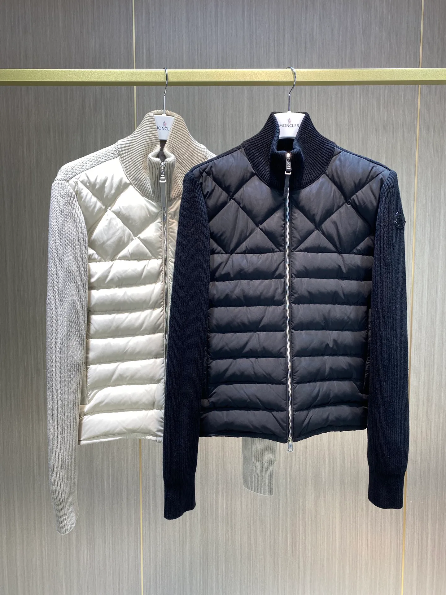 P600 Moncler men's knitted down splicing men's new size MLXLXXL