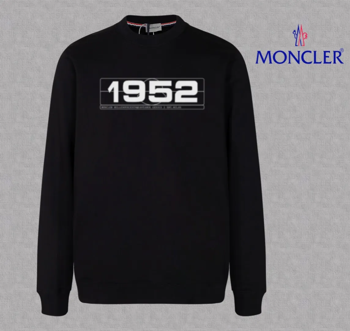 P210 High-version sweatshirt) [Long-term stock] 〖𝐌𝐎𝐍𝐂𝐋𝐄𝐑~Mask〗 Made of 440g heavy-weight fabric. It is different from the market currency. It can be matched with any variety and is properly handsome. 😎The whole dress is made of double waistcoats. The double waistcoats make the whole dress more three-dimensional. Not ordinary factories can do such fine work. 2025 Spring runway version of the T stage, on sale at the counter, round neck terry sweatshirt, high-end double-strand pure cotton, custom-made stretch ribs, dyed in the same vat, complete with three standards, matched with exquisite embroidered LOGO on the chest, simple and advanced, same style for men and women. Color: black, apricot, white, size: S M L XL 2XL