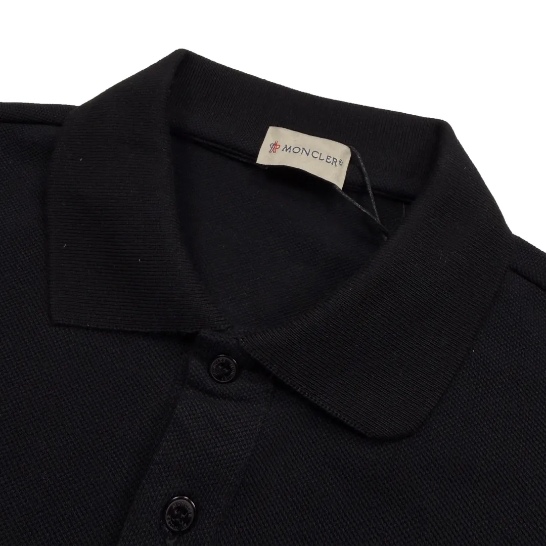 P220 Moncler pixel logo embroidered polo shirt, sizes XS-L