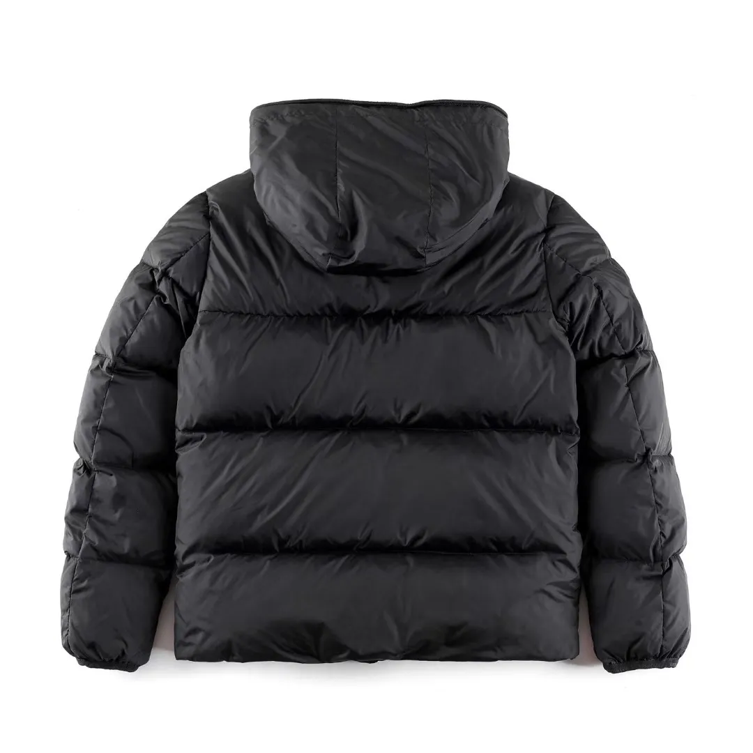 P760 Moncler aubert white stand-collar down jacket, super nice new style, a-line short style, color: black, size: 12345