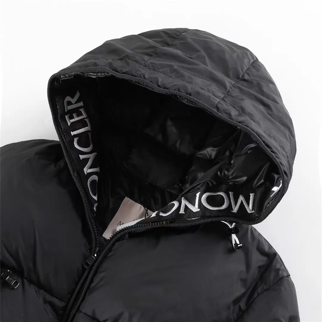 P760 Moncler aubert white stand-collar down jacket, super nice new style, a-line short style, color: black, size: 12345
