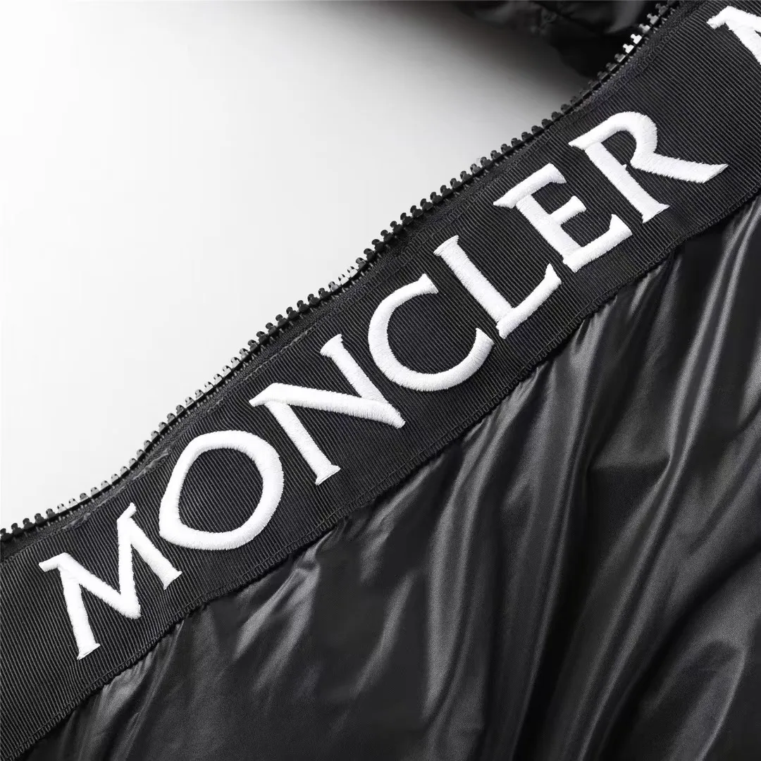 P760 Moncler aubert white stand-collar down jacket, super nice new style, a-line short style, color: black, size: 12345