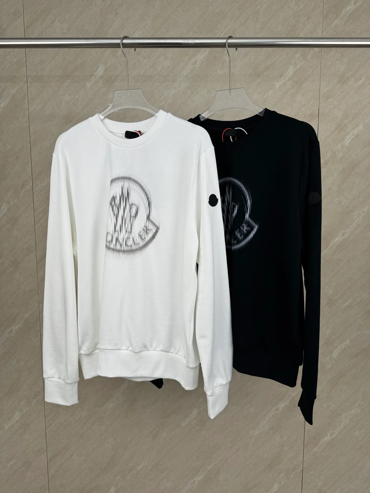 P350 MONCLER masked round neck pullover printed casual long-sleeved sweatshirt SIZE S/M/L/XL