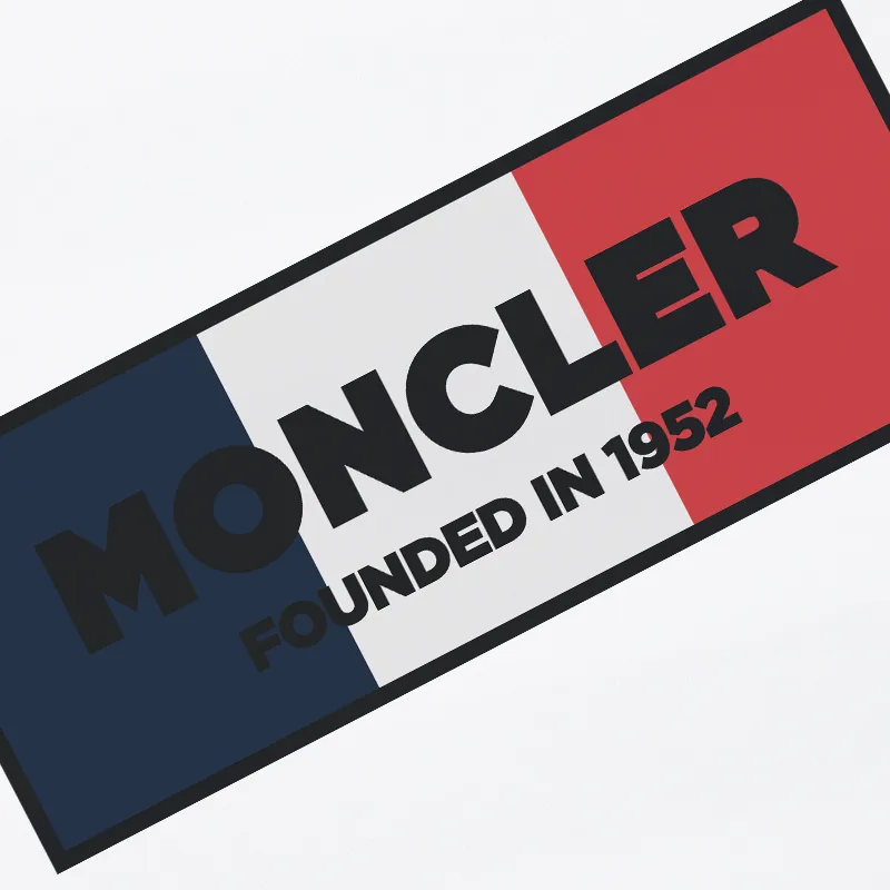 P270 Recommended model that will not be sold off the shelves, Moncler Mouth Mouth 480g Velvet Printed Hooded Sweatshirt, Australian velvet fabric is soft and comfortable, does not shrink, does not deform, does not pill) Original customized accessories Collar label Wash mark Hang tag Packaging (perfect details) Color White Black Size XS-L - Copy (46) - Copy