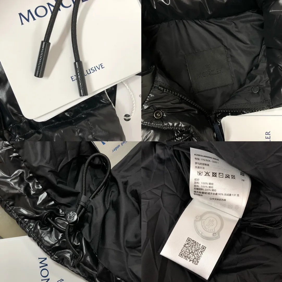 P900——————💛Women’s Moncler 25 autumn and winter latest product Pario women’s hooded down vest (hat🉑removable) Pario down vest cleverly uses shape and texture to show modern style. Made from functional super laque nylon fabric with a glossy finish. This hooded insulated piece features a double-snap closure for an asymmetrical shape. Trimmed with quilting in different sizes for a geometric feel. Color: black, off-white, rose red Size: 0-1-2 (SML)
