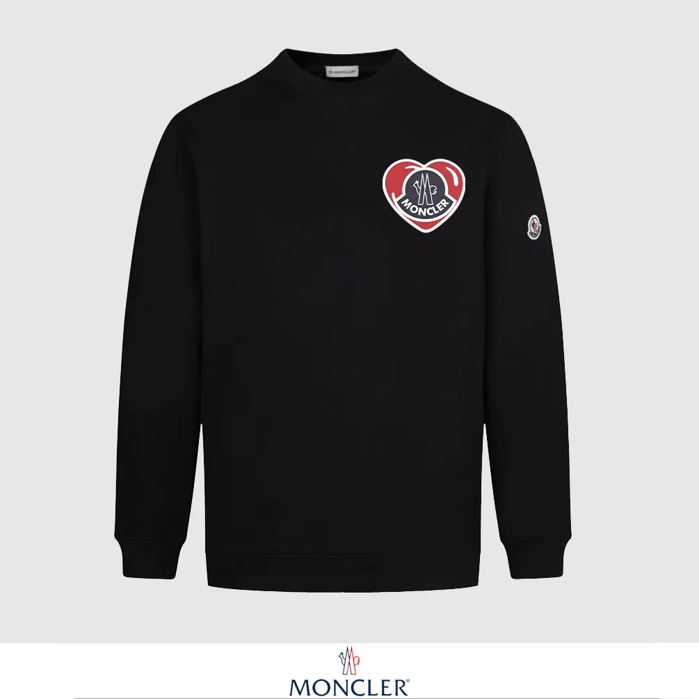 P240 Recommend the most popular Moncler masked 380g printed terry crew neck sweatshirt. Breathable pure cotton fabric. The texture is very soft and comfortable. No shrinkage, no deformation, no pilling). Original customized accessories. Collar label. Wash mark. Hang tag. Packaging (perfect details). Color: White. Black. Size: XS S M L.