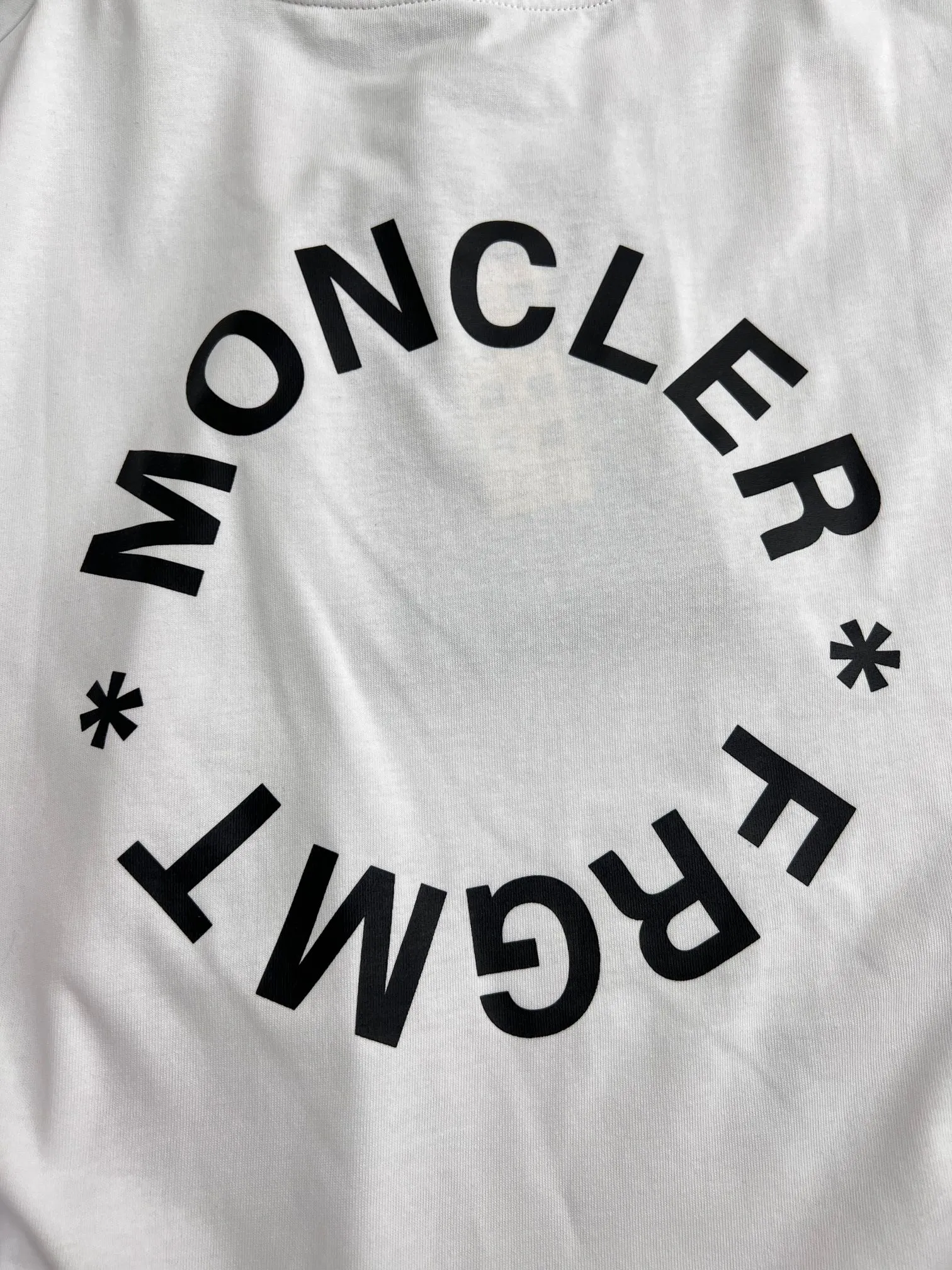 P240 Moncler masked letter print embroidered logo short sleeves S/M/L/XL
