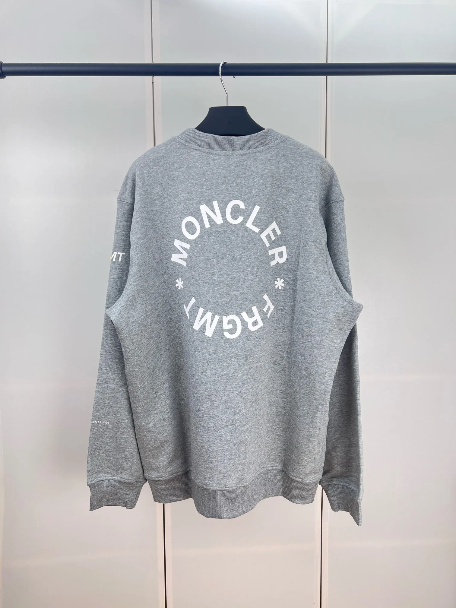 P390 Moncler masked letter embroidery printed round neck sweatshirt S/M/L/XL