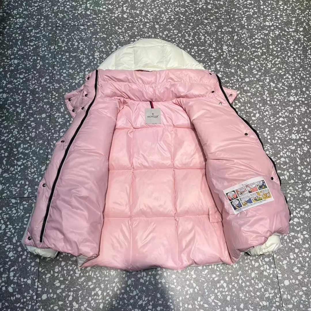 P700 🆕❤️😘 2023 new Moncler short down bakery color: black, milk white, ice blue, black pink lining, white pink lining, bright red Size: 0123