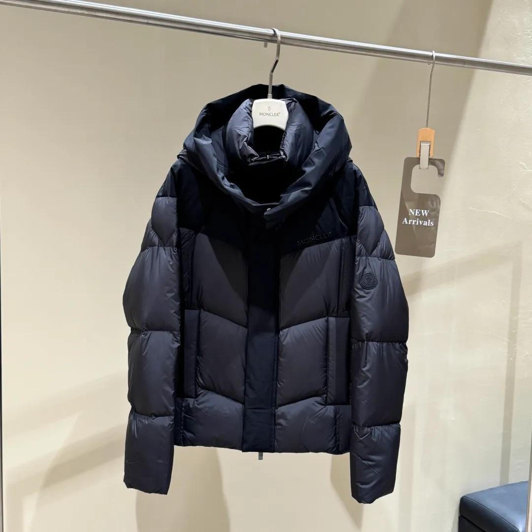 Special grade P1640 𝗠𝗼𝗻𝗰𝗹𝗲𝗿｜Moncler 𝟮𝟬𝟮𝟱new autumn and winter products magnetic buckle goose down down jacket for men and women #T72# 𝗦𝗶𝘇𝗲: 𝟭# 𝟮# 𝟯# 𝟰#𝟱# Product color: black