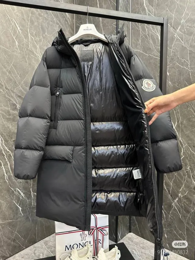 P880 Moncler. Bosona large label long black size 1234