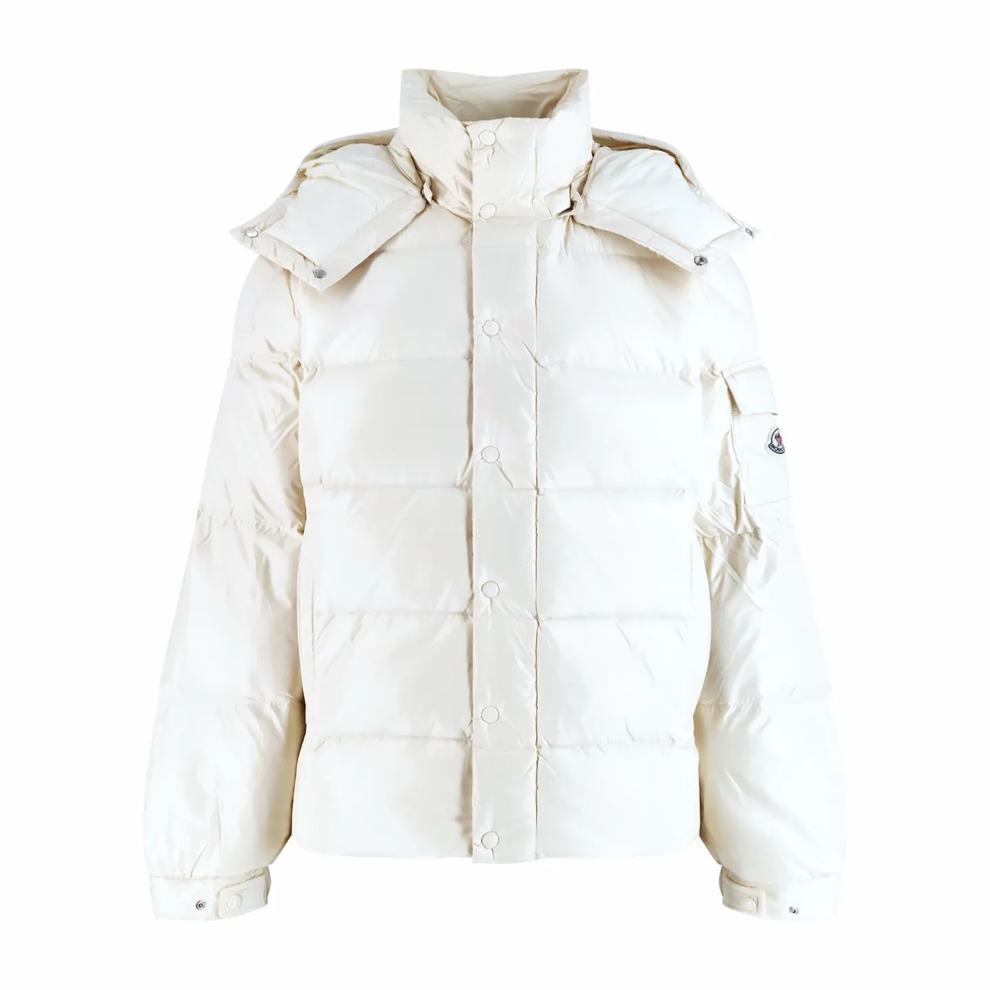P1110 Moncler 70th Anniversary Lacquered Down Jacket (off-white) Moncler 70th Anniversary Limited Series, supplied to Bosideng OEM fabric factory in Shengze Town, Wujiang District, Suzhou. The gloss and supporting density are 100% restored. Fabric: 100% nylon, lining: 100% nylon, high-density matte nylon fabric, four-layer construction to prevent leakage and velvet leakage. , NFC induction anti-counterfeiting chip, mobile phone pop-up window to enter the official website, national standard 90% pure white duck down, exclusive use of top-grade down on the market, never fake goose down, etc. A series of misunderstandings such as high density, full set of auxiliary materials and hardware mold opening, no doubt about the quality, high down filling, excellent windproof and warm performance. Size:1-2-3-4-5