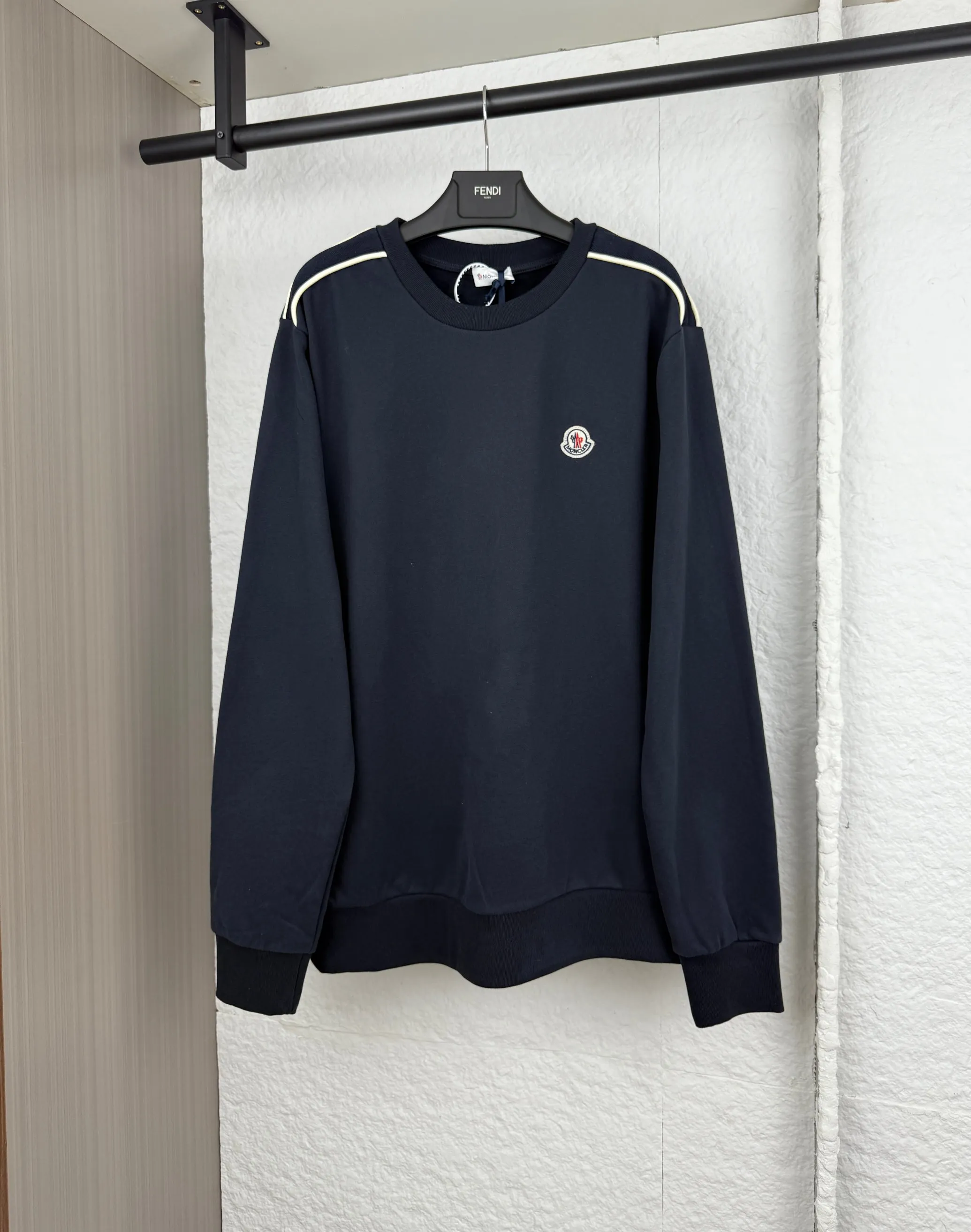P380 Moncler embroidered logo webbing round neck sweatshirt S/M/L/XL