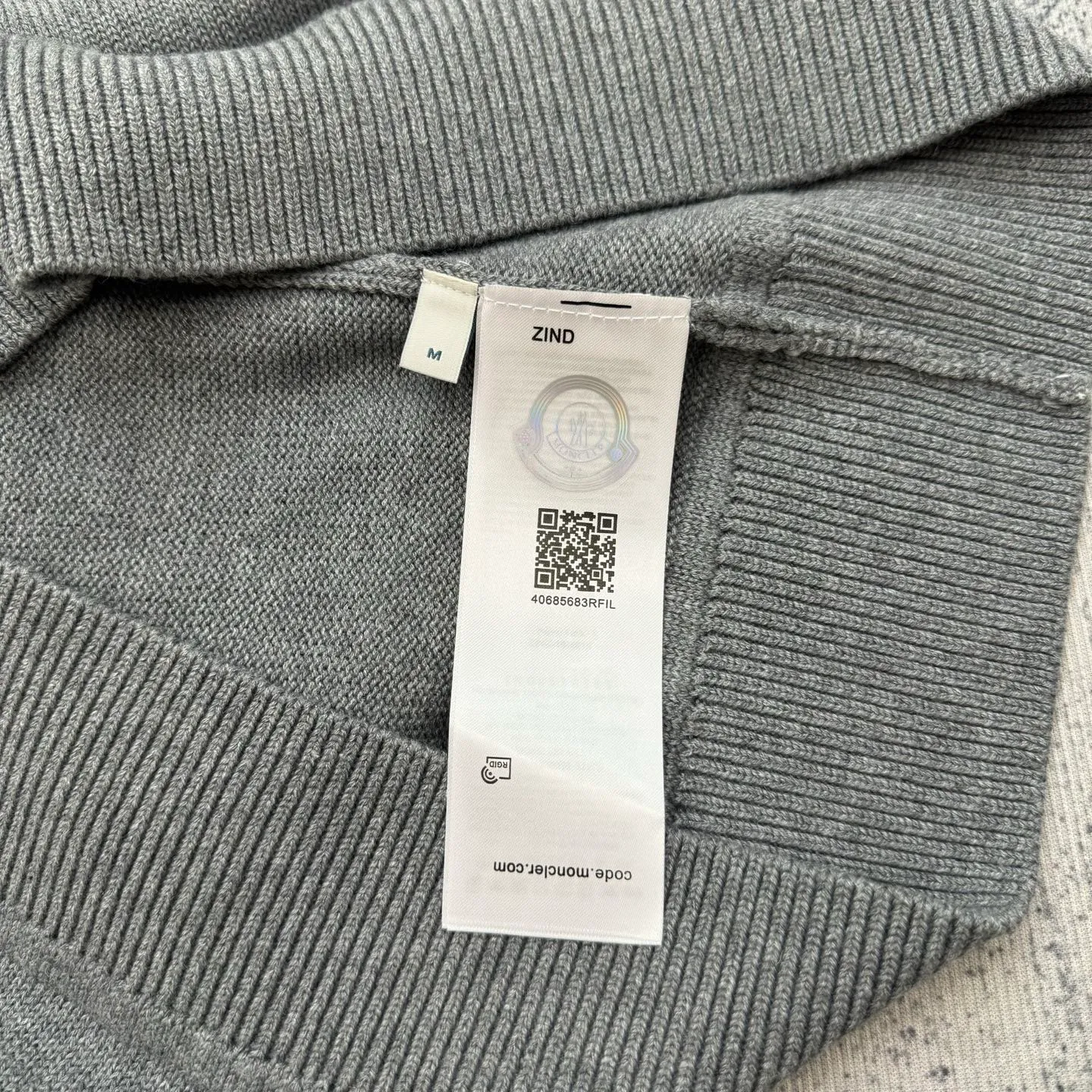 P430 Moncler masked towel embroidered letter logo wool blend knitted round neck pullover sweater Size: S/M/L/XL