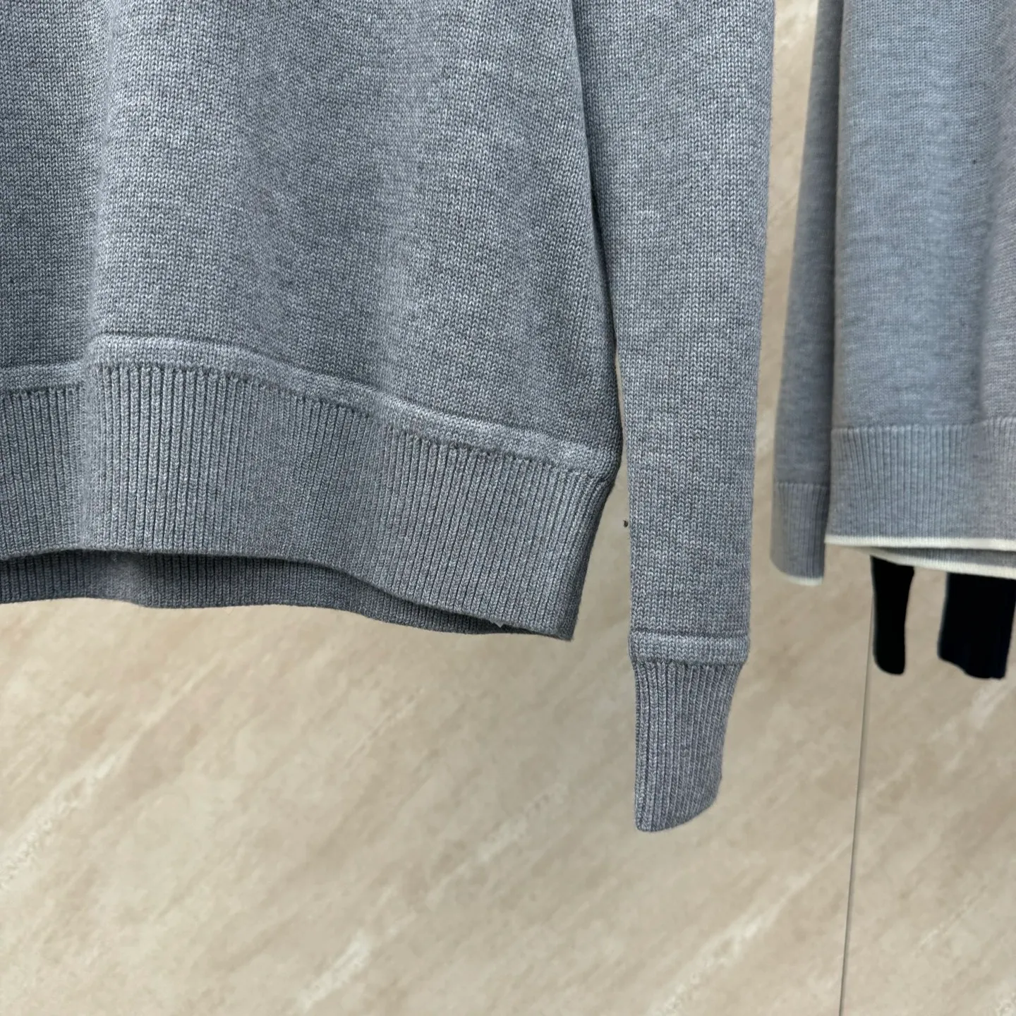 P430 Moncler masked towel embroidered letter logo wool blend knitted round neck pullover sweater Size: S/M/L/XL