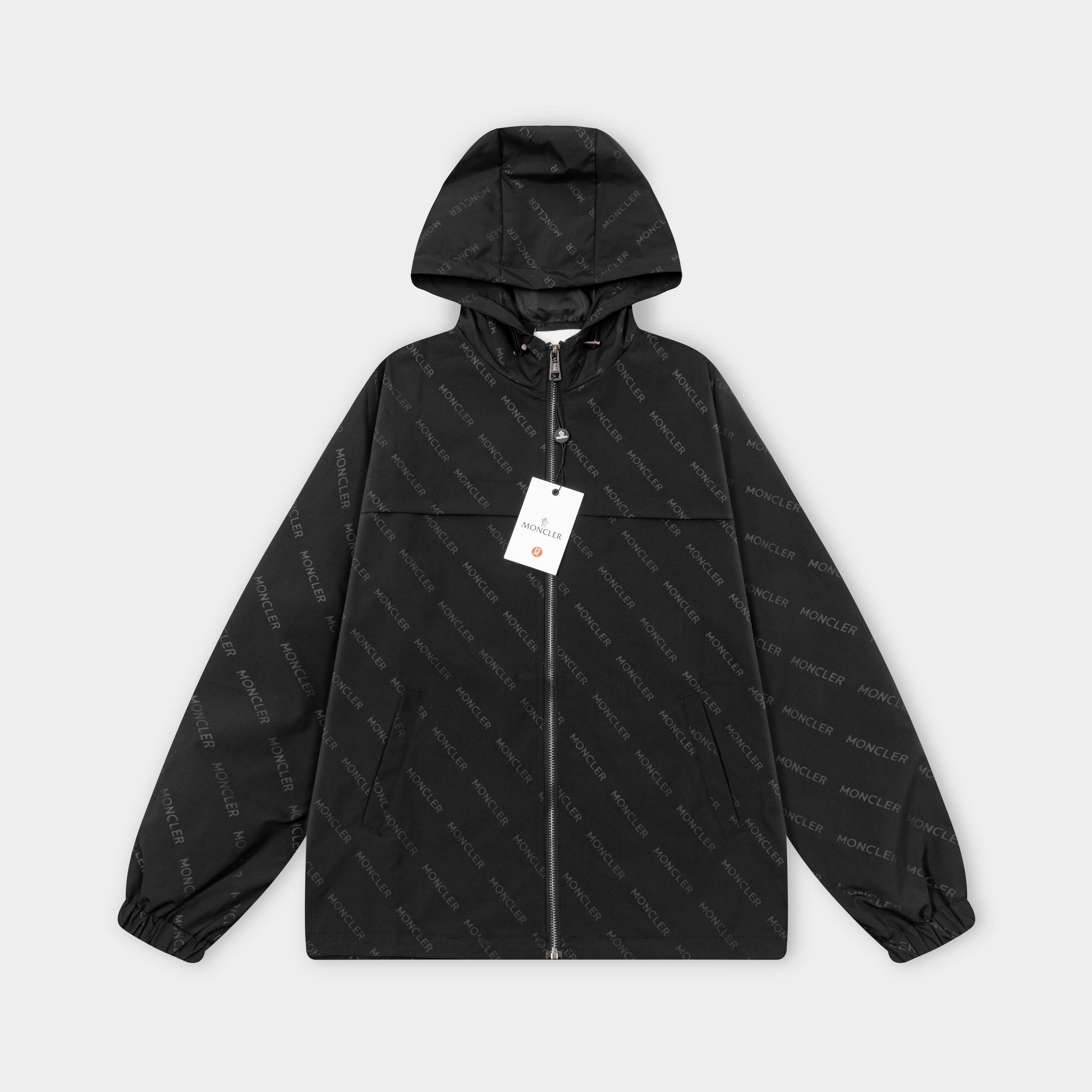P320 2025 Mouthless MONCLER... New style for autumn and winter Hardware logo. High-quality hooded jacket. Mainly recommended version. Customized fabrics. Higher grade. High-density memory brushed lining. More fashionable and comfortable. High-standard customization. The upper body is very stylish. Classic and versatile. It can be matched with any fashion. The version is super good. It is recommended!  Color: royal blue black Size: M-4XL