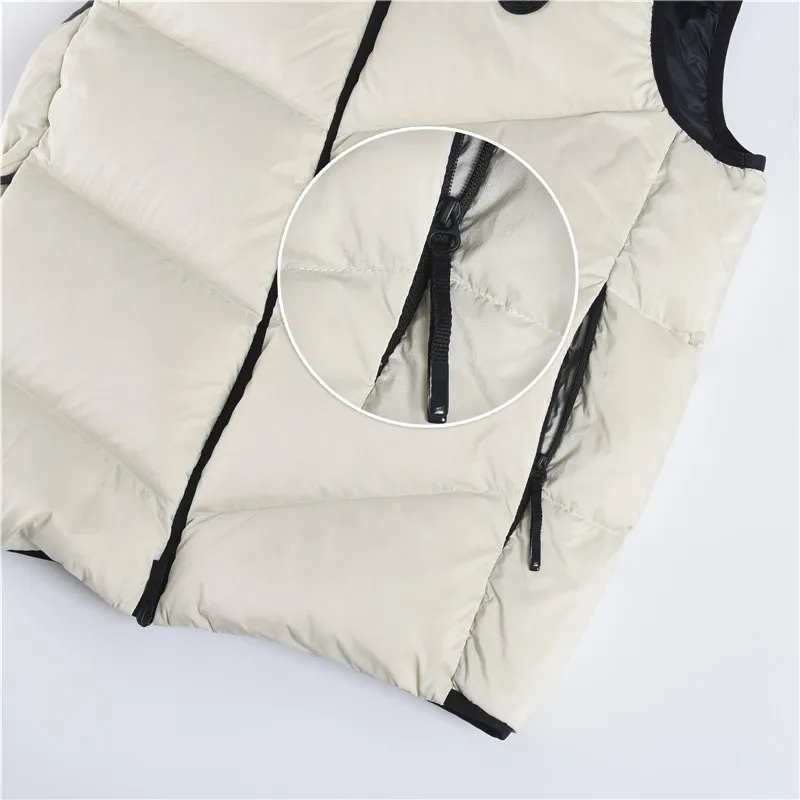 P800 𝑴𝒐𝒏𝒄𝒍𝒆𝒓｜Moncler/Moncler 25𝒔𝒔 Guersac autumn and winter new twill craft hooded [removable hood] light luxury fashionable down vest for men and women #T48# 𝑺𝒊𝒛𝒆：𝟭# 𝟮# 𝟯# 𝟰# 𝟱# Product color: black, beige